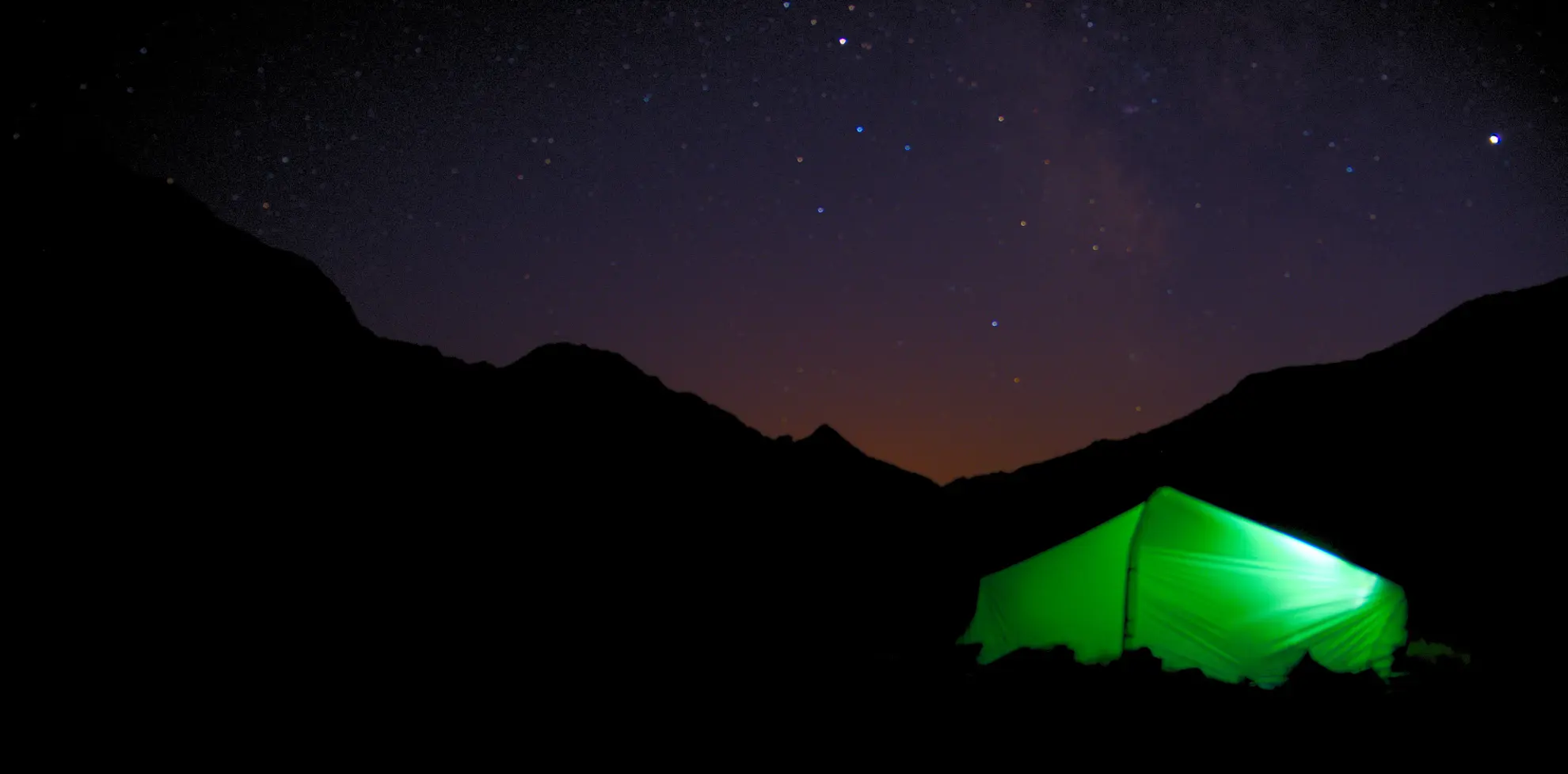 Bivacco nelle Alpi del Sud