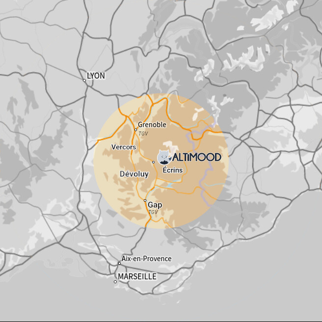 Mappa delle Alpi meridionali