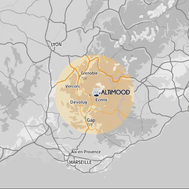 Mappa delle Alpi meridionali