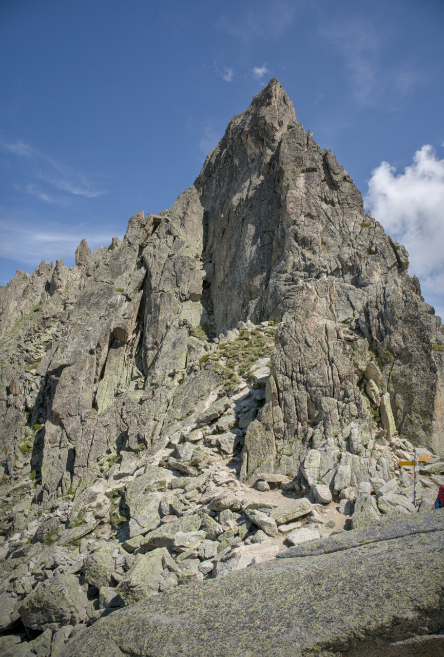 Fenêtre d'Arpette - Vista ovest - TMB