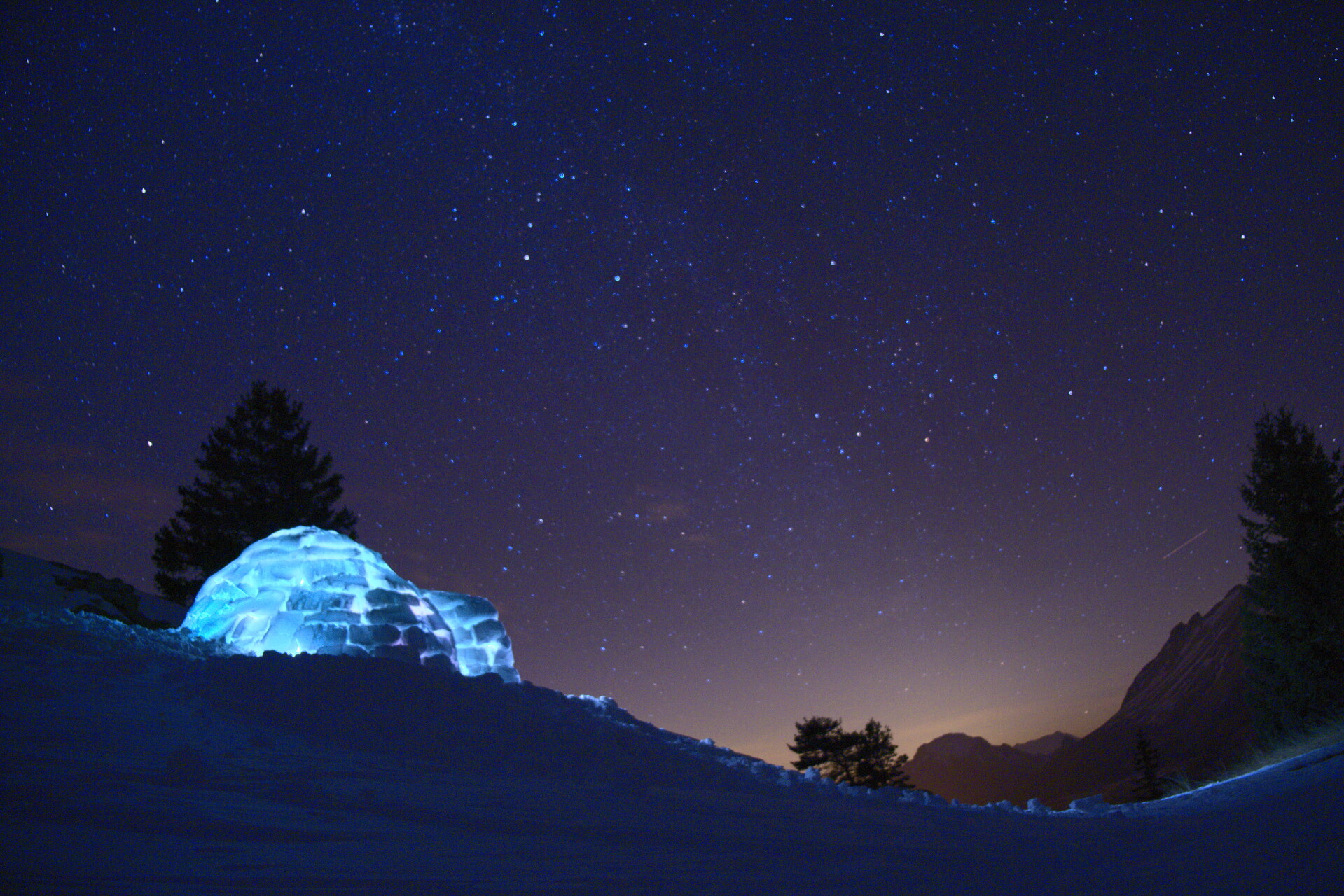 Igloo sotto le stelle
