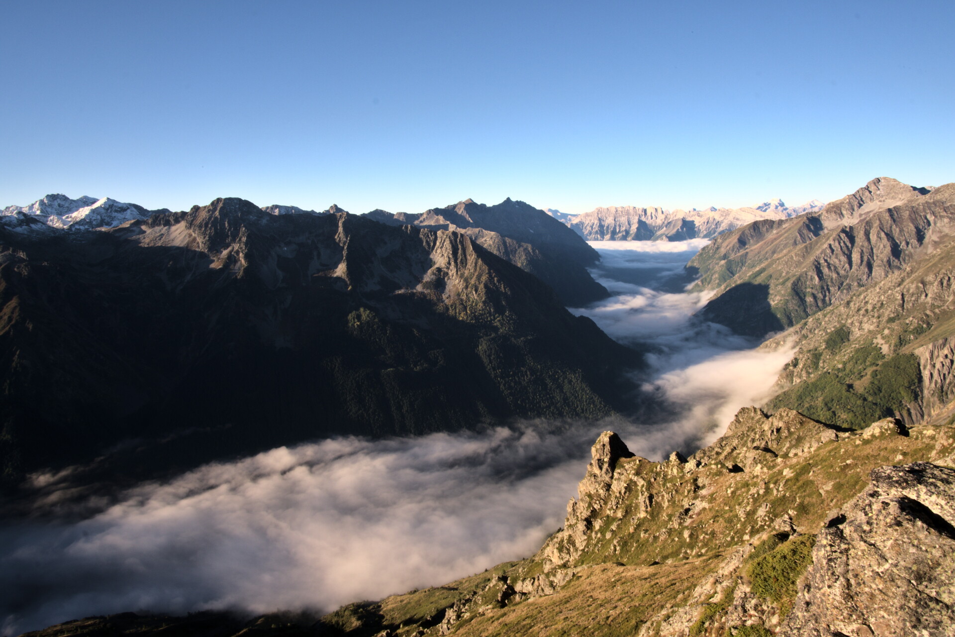 Mare di nuvole Col des Colombes